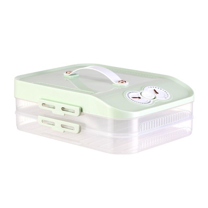 Durable PP Multi Layer Freezer Box Practical Multi Layer Fridge Storage Container For Home And Office Refrigerators