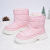 Children Winter Warm Snow Boots Baby Anti-slip Soft Thicken Sole Short Boots Girls  Hook Shoes Boys Waterproof Snow Boots