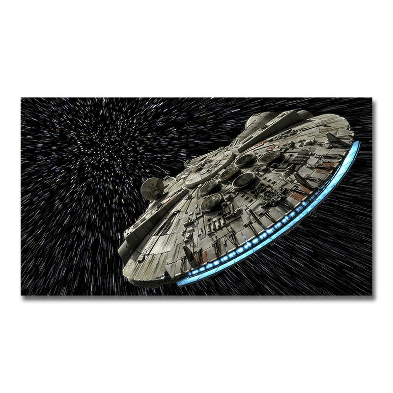 

Абстрактная личность космический корабль НЛО научная фантастика холст картина печать современная гостиная исследование настенный постер картина украшение комнаты 70X140cm No Frame