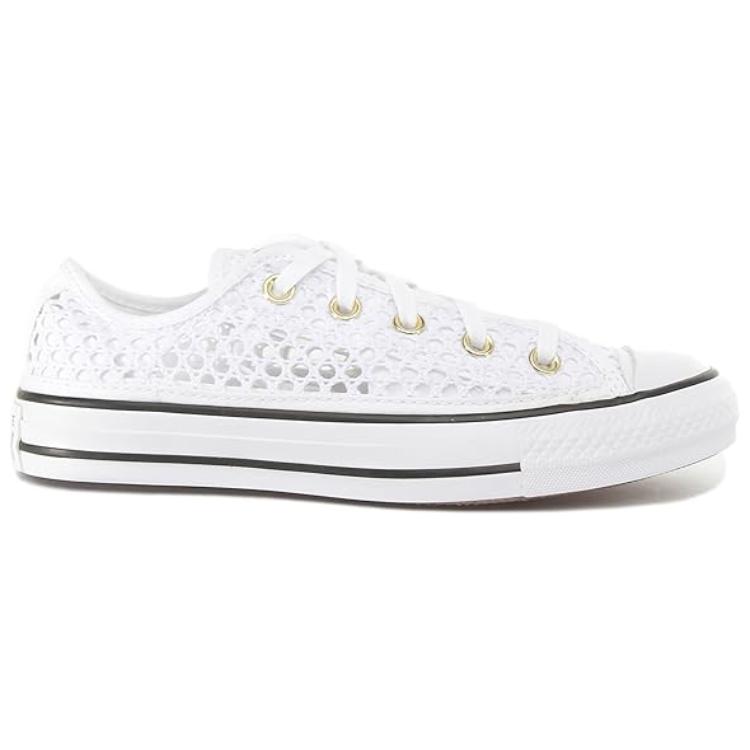 Converse Chuck Classic All Star Comfortable Non-Slip Durable Low-Top Skate Shoes Women sneaker White 565495C
