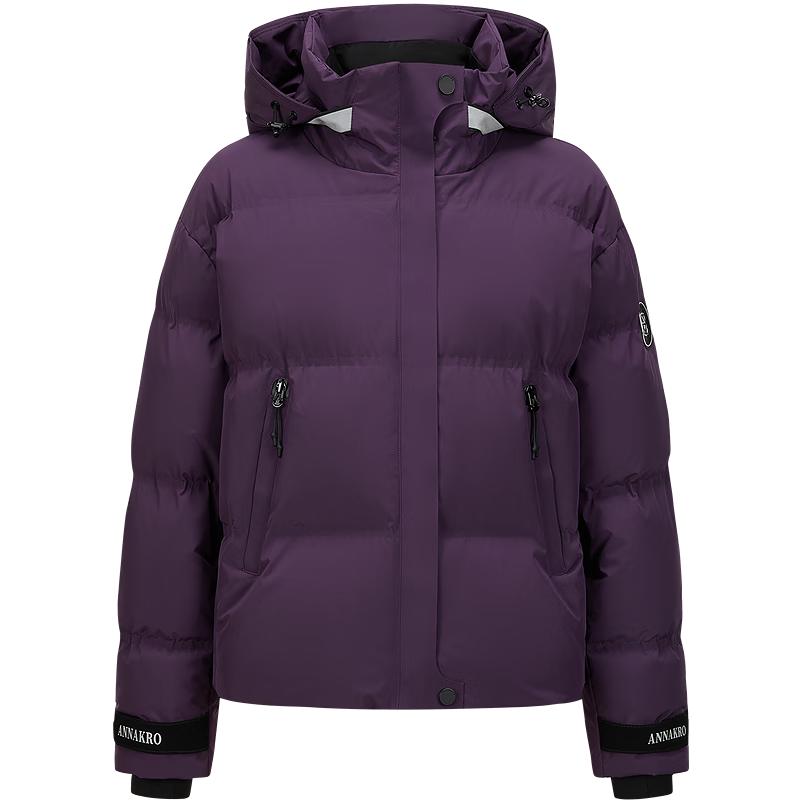 JUZI ANNACAU Women's Outdoor Hooded Short Goose Down Jacket