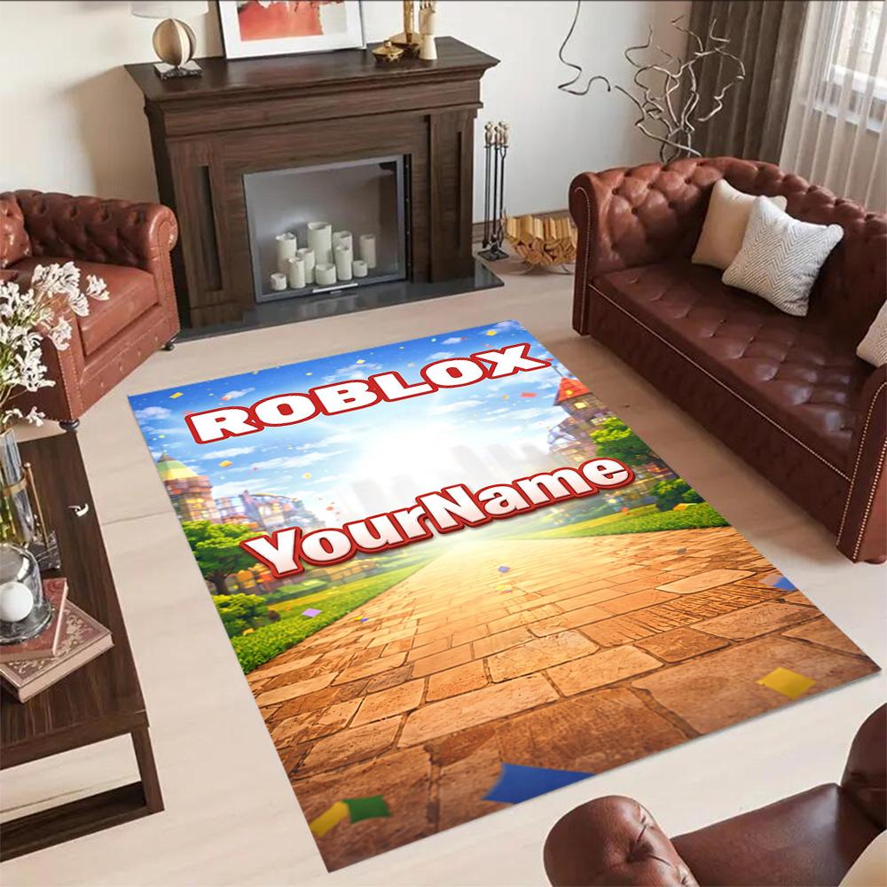 Roblox 103 Customize Your Name Floor Mat Suitable for Decorate room Kitchen Foyer Entryway Antislip Carpet Office home decor Spiritual Gift