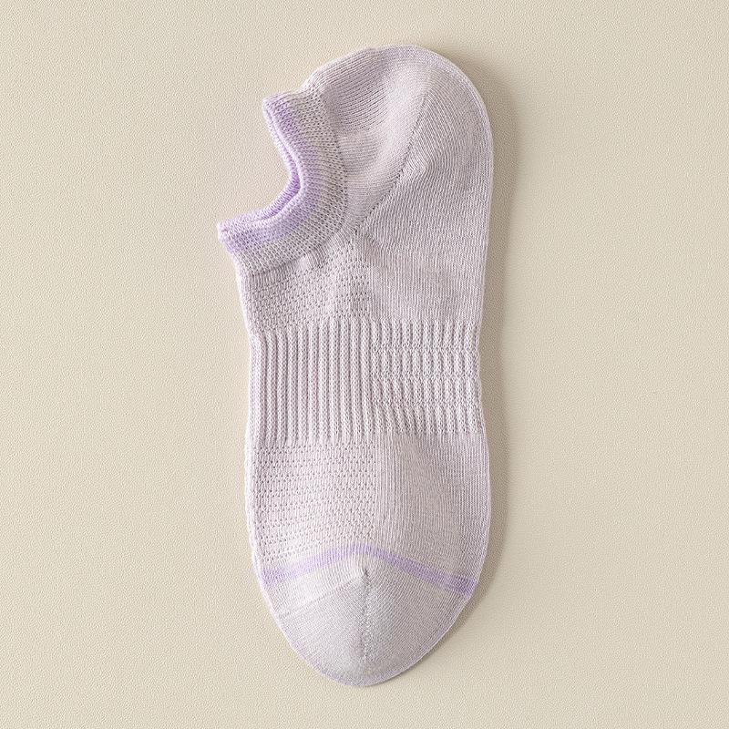 Women's Summer Thin Boat Socks, Summer Mesh Breathable, Anti-slip, Non-dropping, Shallow Mouth Invisible Socks, Boneless Women's Socks