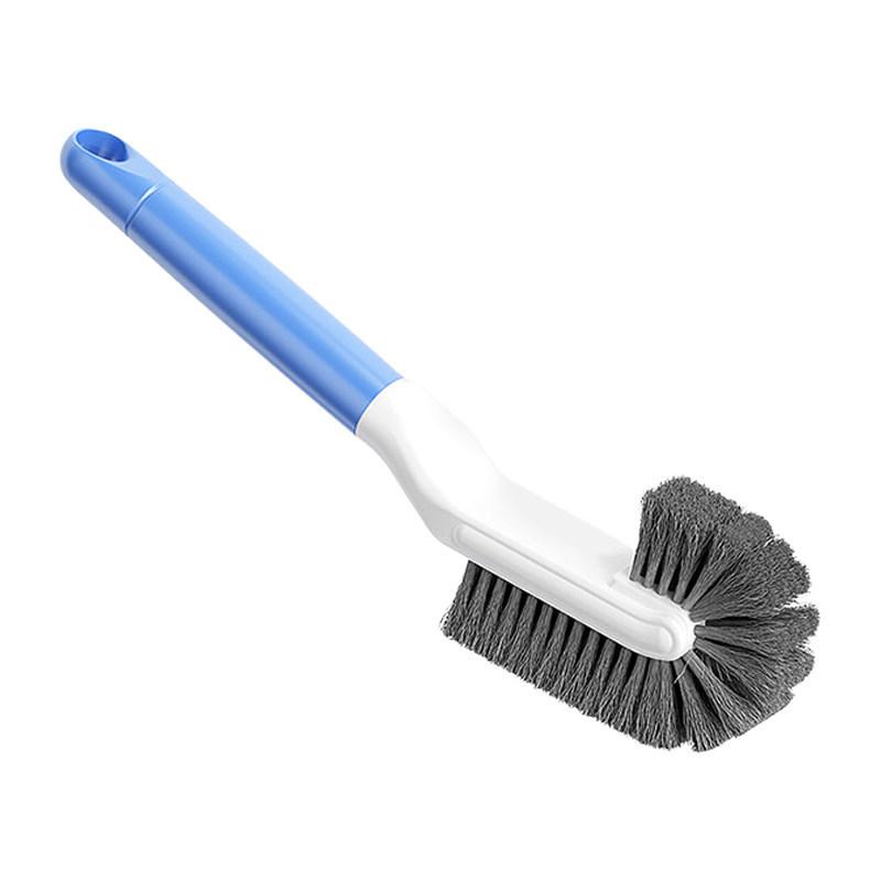 Long-handled household soft-bristled brush without dead corners; double-head multi-functional cleaning brush