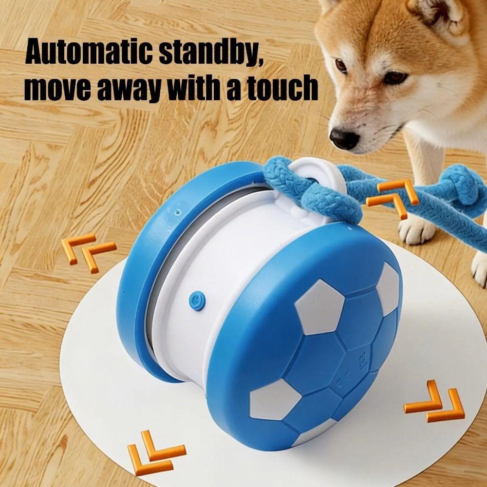 With Tail Rope Interactive Smart Rolling Ball Quiet Obstacle Avoidance Automatic Cat Ball Rotation Smart Rolling