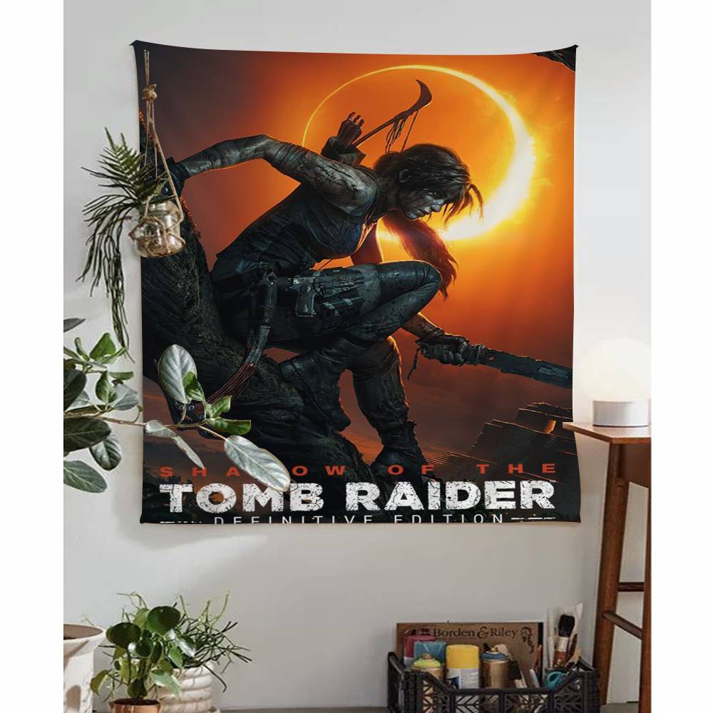 Hot Vedio Game Tomb Raider 123 Hanging Bohemian Tapestry Bohemian Wall Tapestries Mandala Cheap Hippie Wall Hanging