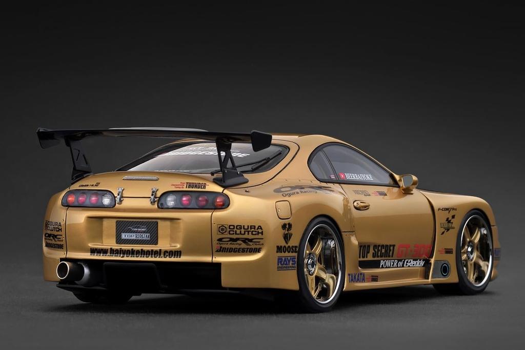 Ignition Model Scale TOP SECRET GT300 Supra Gold Finished Product IG3743 TK.Company 1/18 (A80)