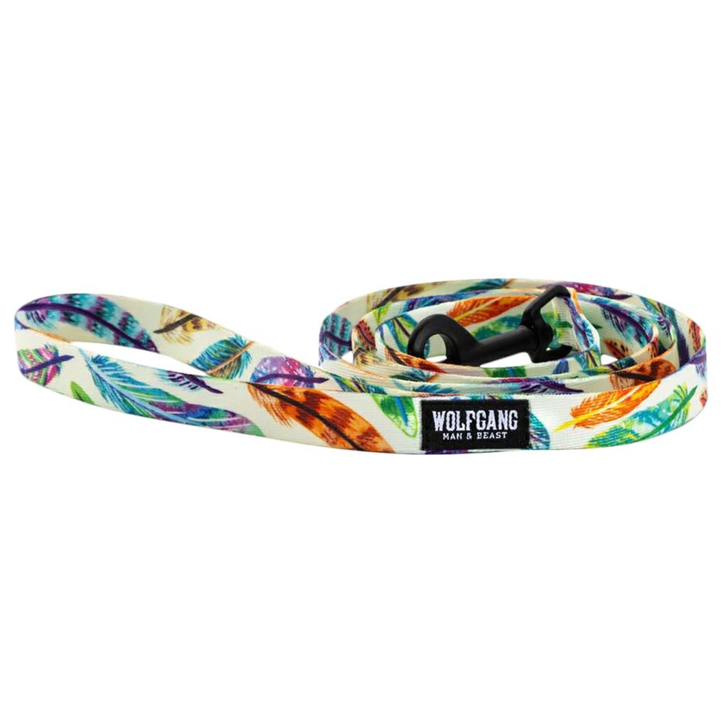 WOLFGANG MAN BEAST FeatheredFriend Leash M Size Width X Length 122cm for Medium and Large & 2.5cm [Leash Dogs]