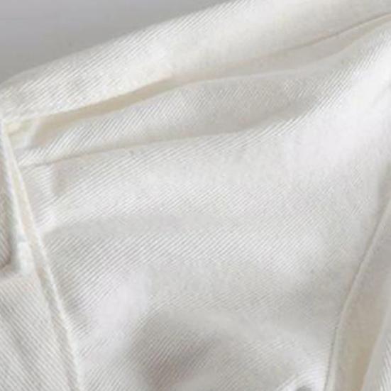 Veste courte en jean à manches courtes pour femme, manteau camionneur boutonné à revers, haut fin blanc décontracté d'été