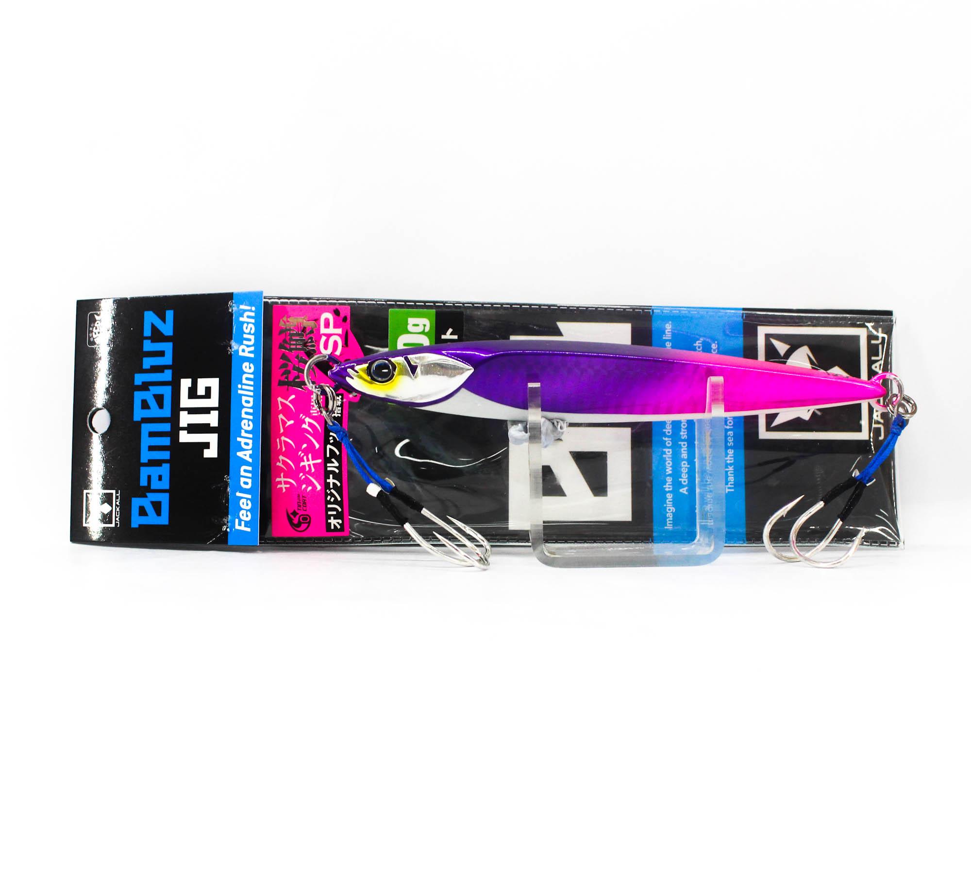 

Jackall Metal Jig Bambluz Short 150 grams Sakura Purple Pink Glow (2575)
