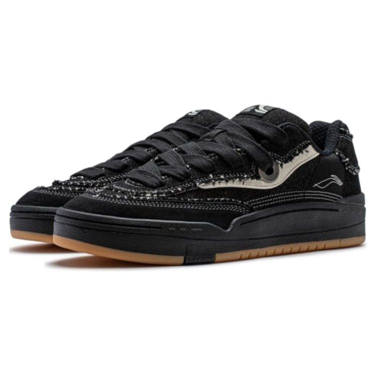 Li Ning GOS 2000 Non-Slip Wear-Resistant Low-Top Skate Shoes Men Sneakers Black AEPU005-2