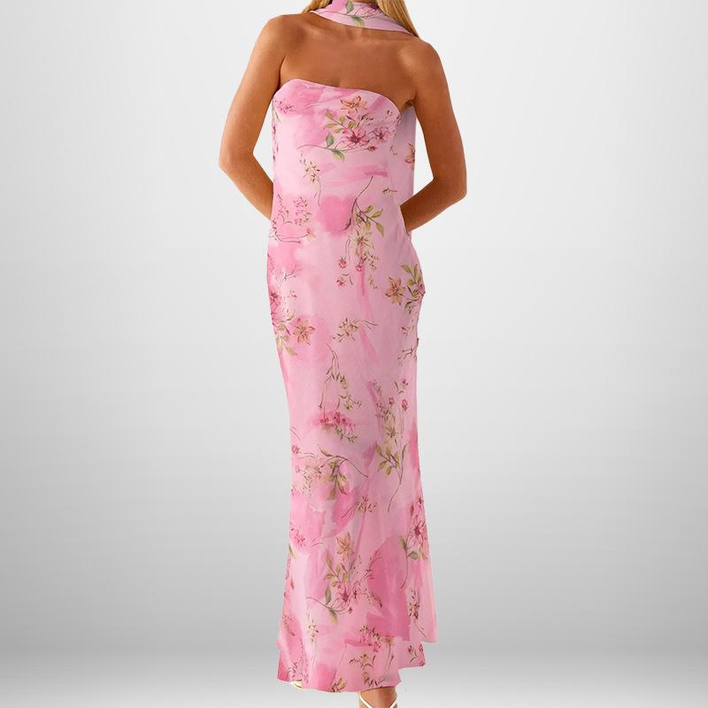 Latest Spring Women's Clothing Elegant Temperament Personality Fashionable Long Casual Printed Gown