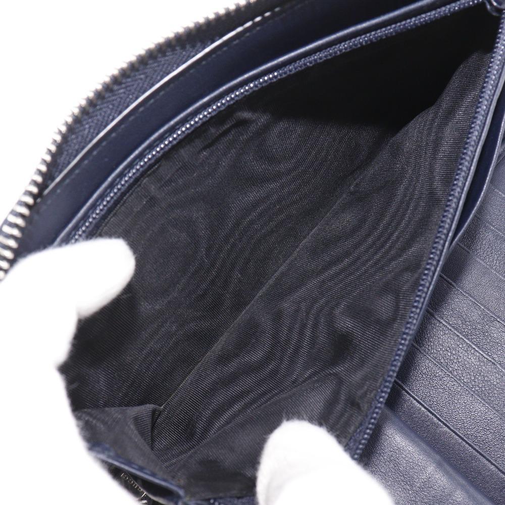 GUCCI Organizer GG Purse 391465 outlet black Sima leather mens Used