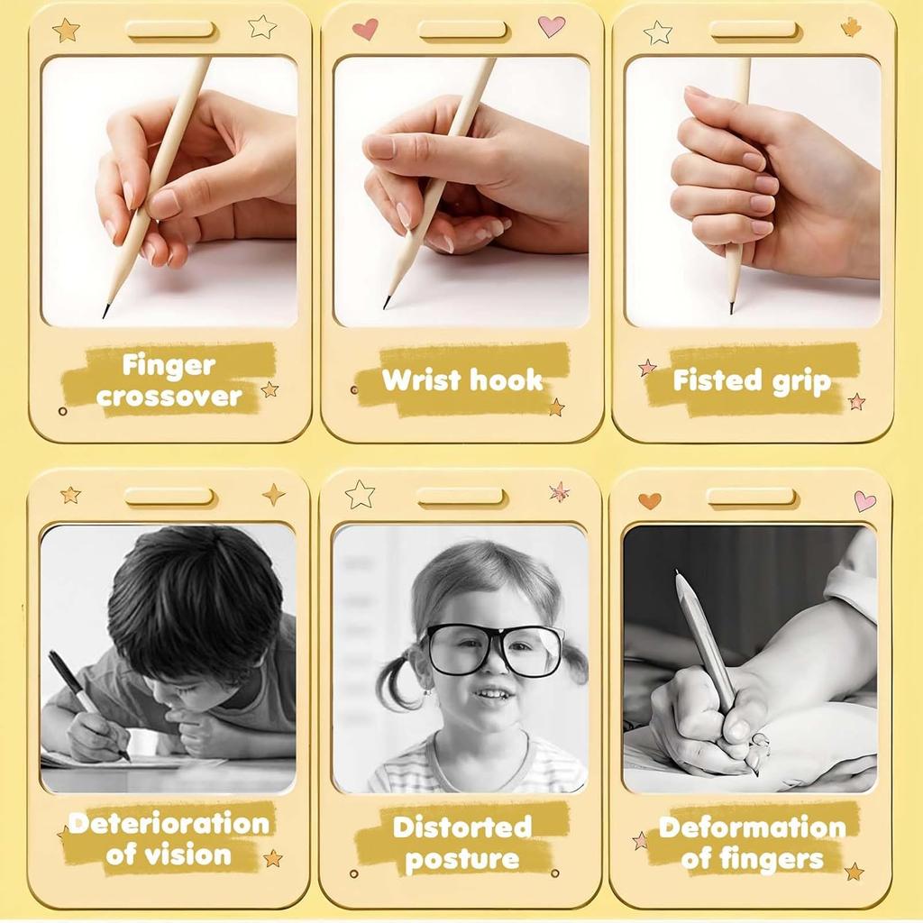 Mechanical Pencils Thick Pencils with Comfort Ergonomic Grip, Aesthetic Supplies with 6 Leads Refills, 2 Pcs Erasers - 6PCS Colorful 2.0MM Pencil for