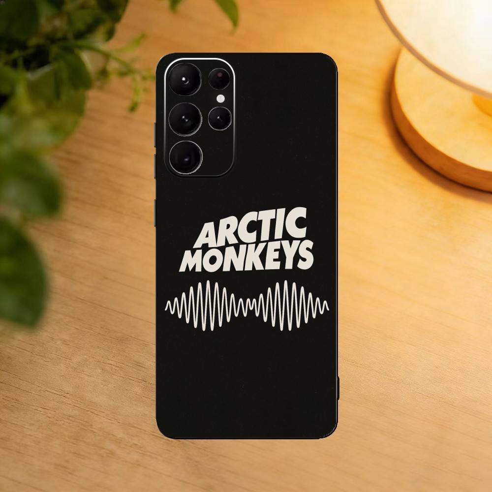 Logo A-Arctic M-Monkeys Band Phone Case For Samsung S25,S24,S21,S22,S23,S30,Ultra,S20,Plus,Fe,Lite Black Shell