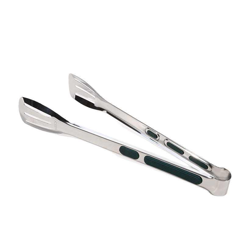 SML304 Stainless Steel Practical Food Clip Anti Slip Commercial Barbecue Clip Kitchen Three Line Steak Food Clips