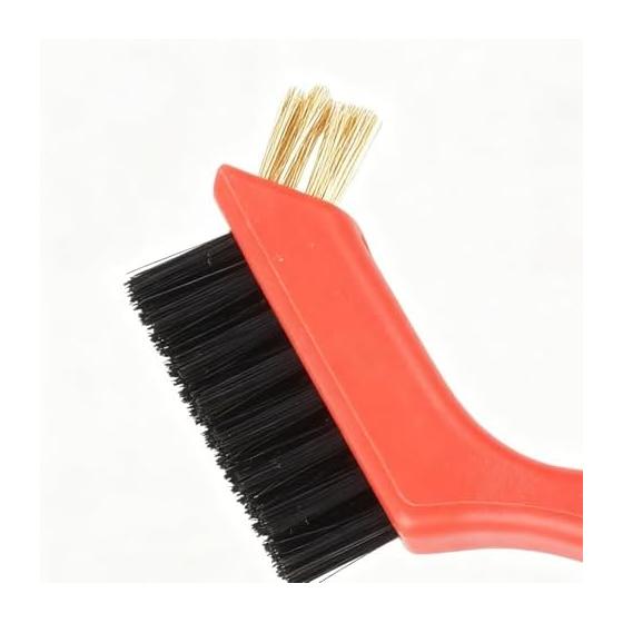 Golf brush tool - Compact size cleaning brush tool that can be used on both sides and can be used for multiple purposes, golf mobile cleaning, women,