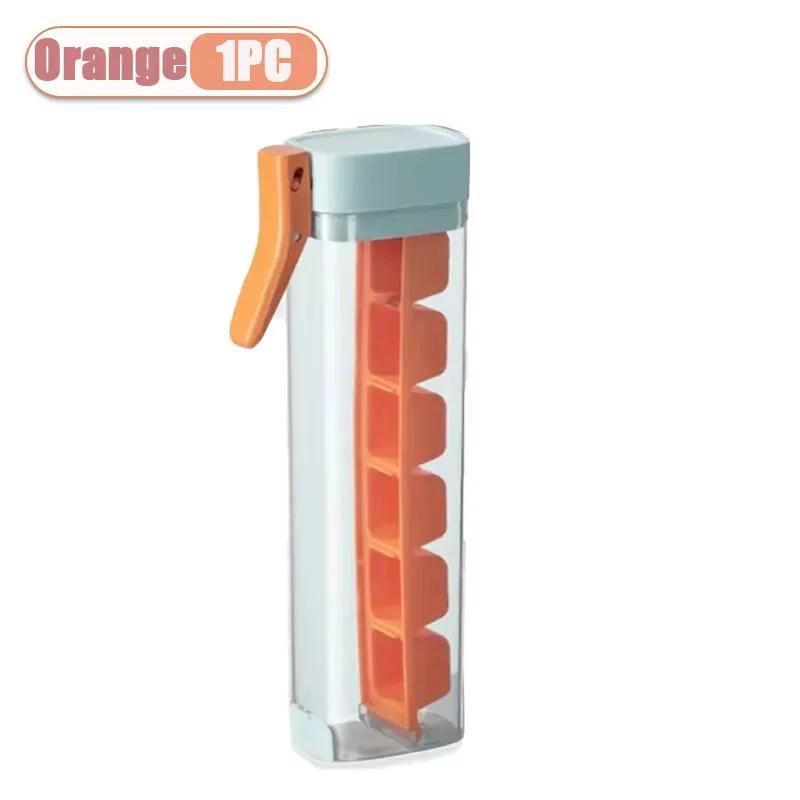 

One Hand Press Ice Cube Tray Small Creative Home Ice Maker Mold Fast Freezing Silicone BPA Free Easy Release Kitchen Gadget