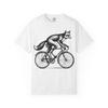 Whimsical Fox Bicycle T-Shirt: Unisex Cotton Graphic Tee