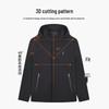 TRIES Men's Solid Color Windproof Jacket with Detachable Hood