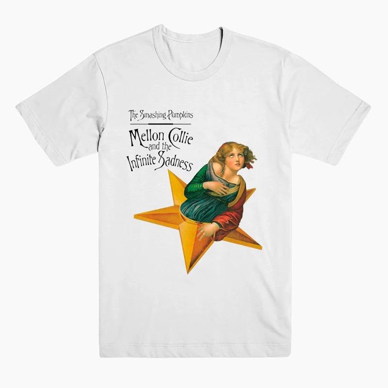 2025 Classic The Smashing Pumpkins Band T Shirt Rock Music Men Women Casual T-Shirt Short Sleeve Tee Tops Summer Clothing