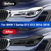 Für BMW 7er F01 F02 G11 G12 2009-2022 Auto Scheinwerfer Rauchig Schwarz TPU Schutzfolie Frontlicht Tönung Farbwechsel Aufkleber