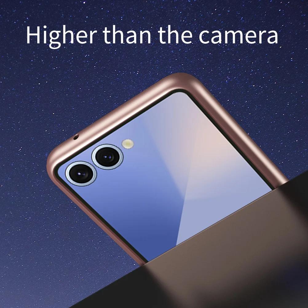 Luxuriöses, mikro-mattiertes Gefühl, komfortabel, Anti-Fingerabdruck, ultradünne Handyhülle für Samsung Galaxy Z Flip 7 7FE 6 5, Kameraschutzabdeckung