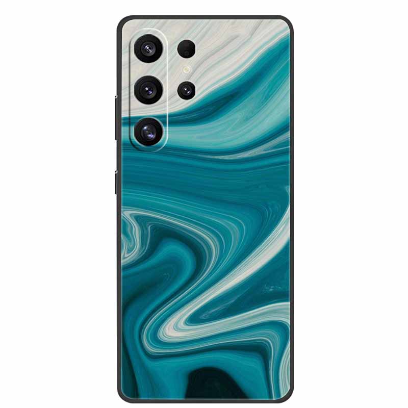 Phone Case For Samsung Galaxy S26 Ultra Colorful Painted Soft Silicone Bumper for Samsung S26 Ultra Case Marble Shockproof Cover