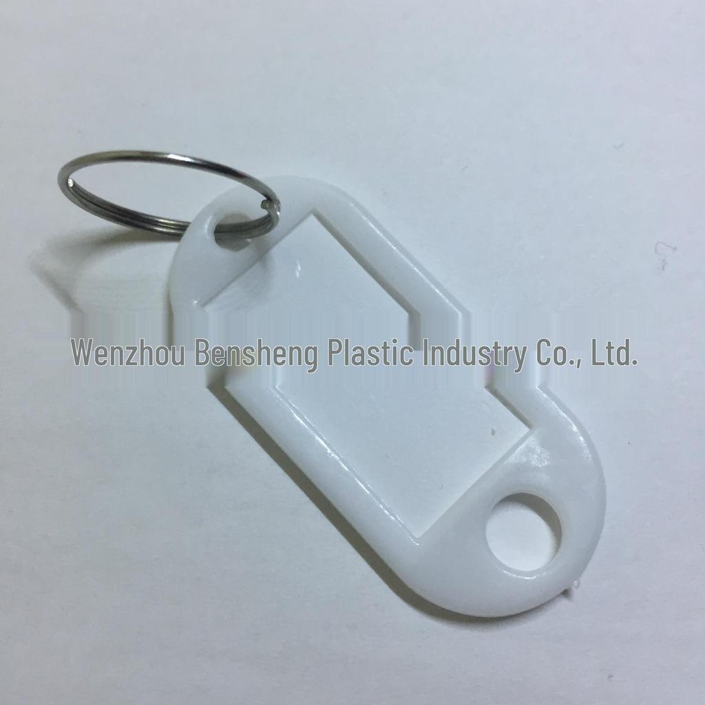 Colored Plastic Key Tag - Luggage, Hotel Room Number, Keychain Keyring Identifier