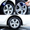 Car Wash Brush Wheel Fender Brush, Car Wheel Cleaning Brush with Fine Bristles, Non-Slip, Long Handle, Auto Tire Cleaning Brush