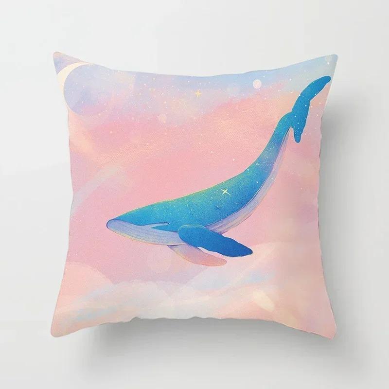 

Подушка с принтом серии «Жизнь» Подушка Домашний декор Кит Осенний набор Подходит для спальни Гостиной 40x40cm