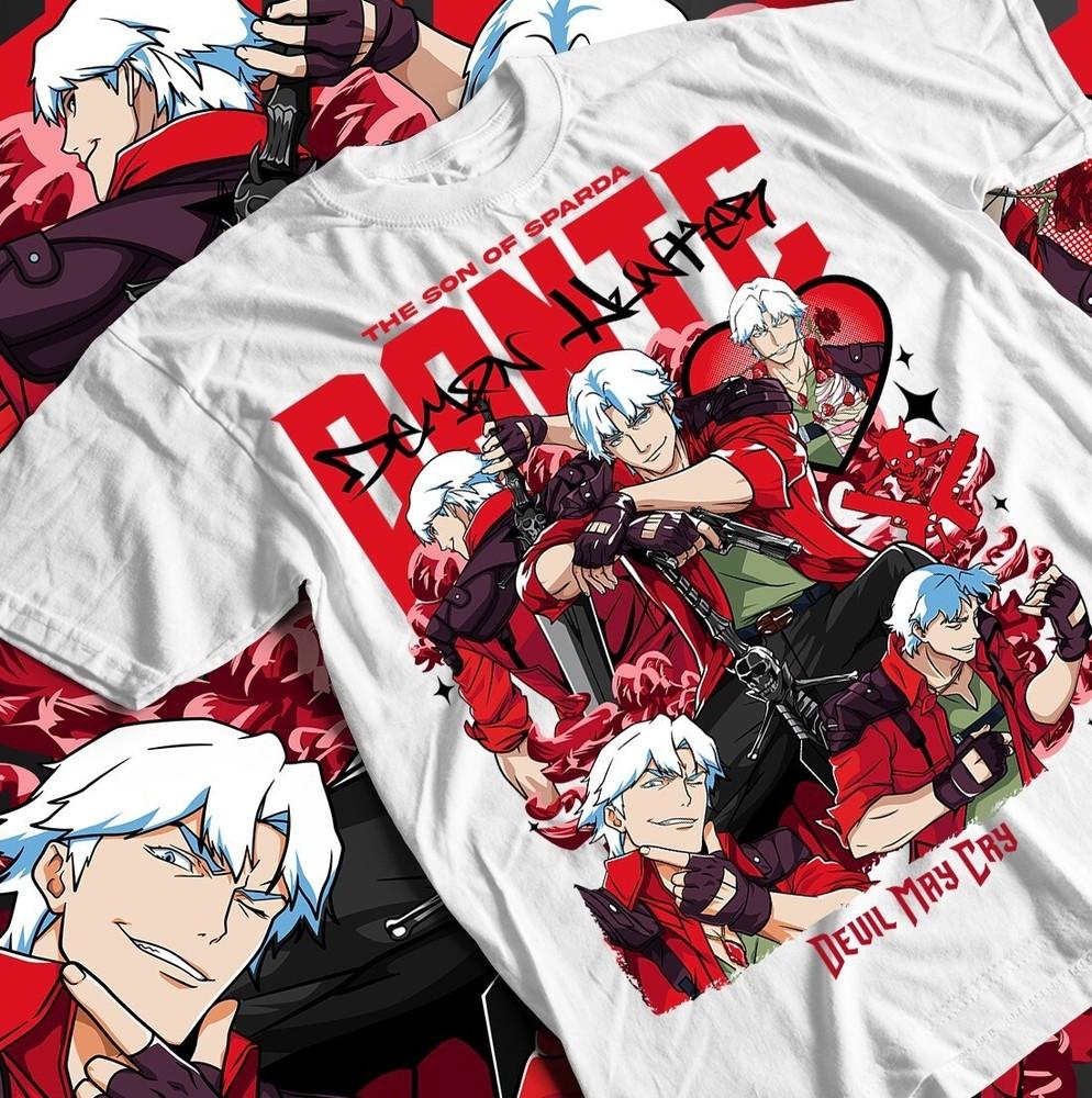 Dante Shooting DMC Premium Unisex T-shirt, May Cry DMC3 Tee, Devil May Cry