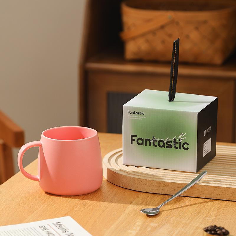 

Цветная глазурованная керамическая кружка, чашка для воды, подарок, керамическая кружка, подарочный набор в коробке, сувенирный подарок, рекламная, чашка для завтрака, чашка для кофе 401-500ml