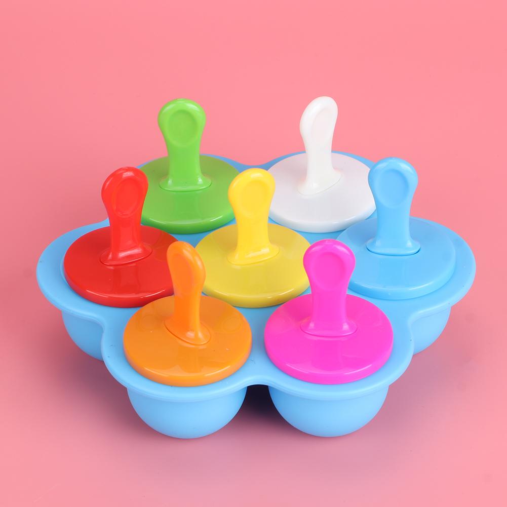 Household Reusable Silicone Ice Cream Molds DIY Making Mold Tool Kitchen Supplies