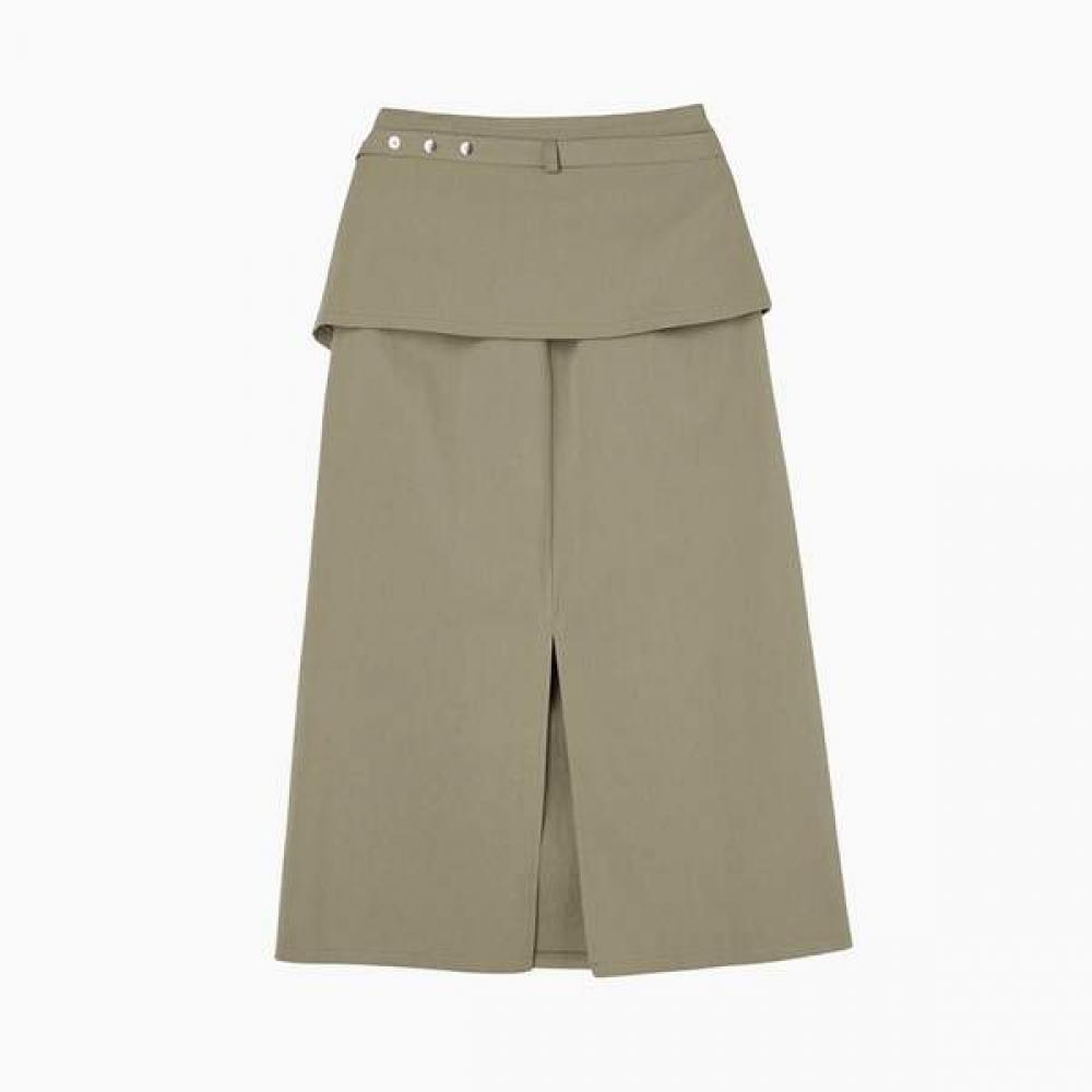Lap Layered Belt Detail Skirt As2ws420