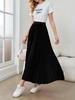 Women's Elegant A-Line Umbrella Skirt Polyester Midi Dress