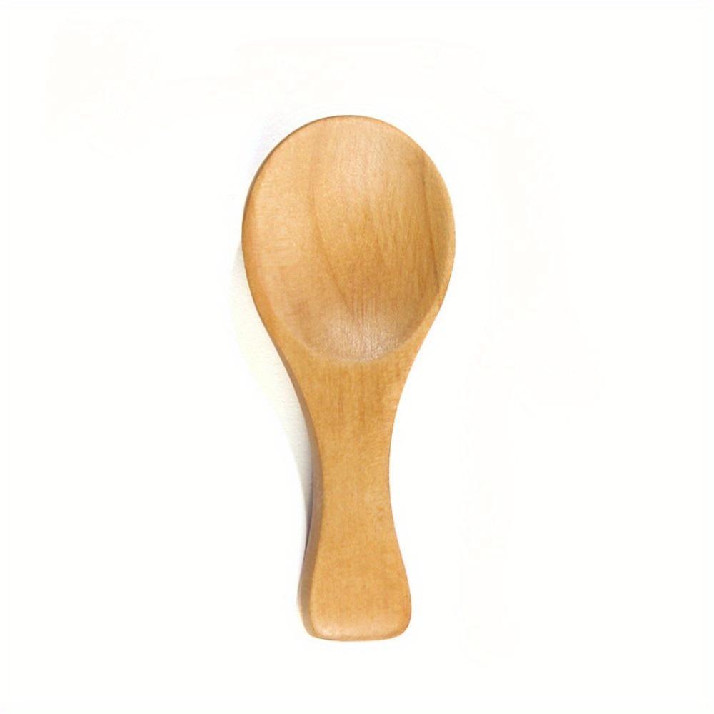

1 шт. Мини-деревянные ложки, Маленькая ложка для специй и приправ, Ложка для сахара, чая, кофе, Деревянная ложка с короткой ручкой, Ложка для джема, горчицы, мороженого, Ву