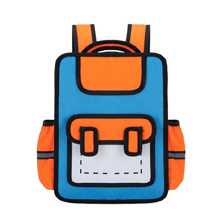 Creative Cartoon 3D Backpack for Children Anime Style Daypack Casual Book Bags for School and Short Travels