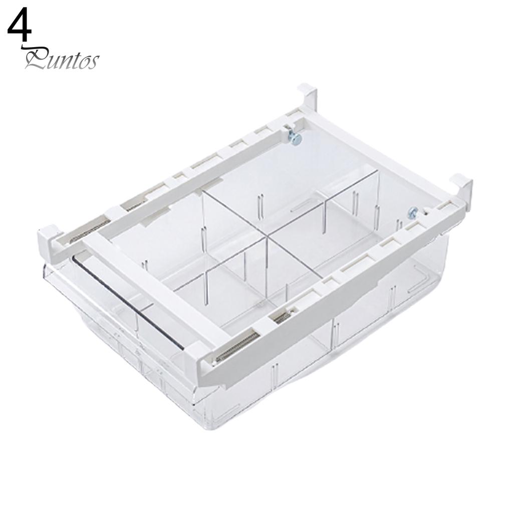 Puntos Multifunctional 1/4/8 Compartment Drawer Storage Box Organizer for Refrigerator