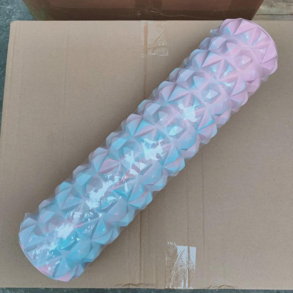 2023 Tie-Dye Foam Roller: EVA Wolf Tooth Muscle Relaxation & Slimming Yoga Massage Column
