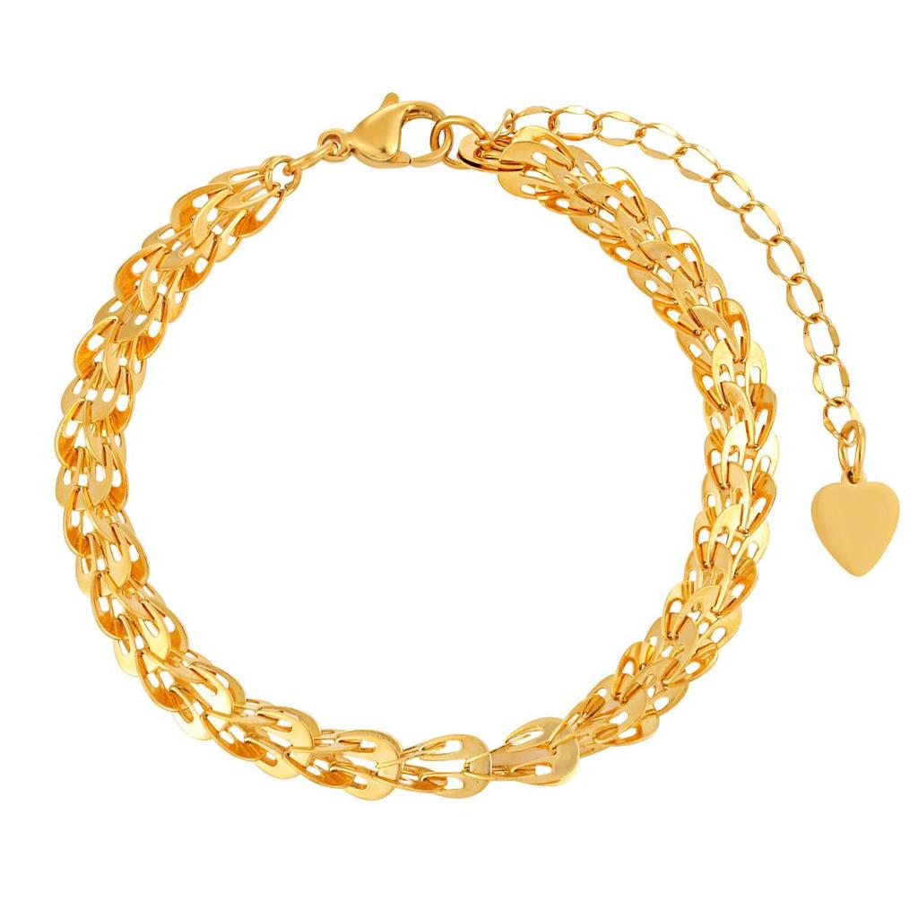 Ethnic Style Phoenix Tail Titanium Steel Necklace