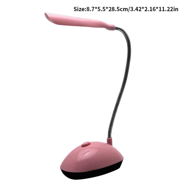 Lamp LED Lamp Table Desk Lamp Reading Lamp Foldable Dimmable AA Battery Powered Table Light 4 LED Portable Lamp Flexo Book Light