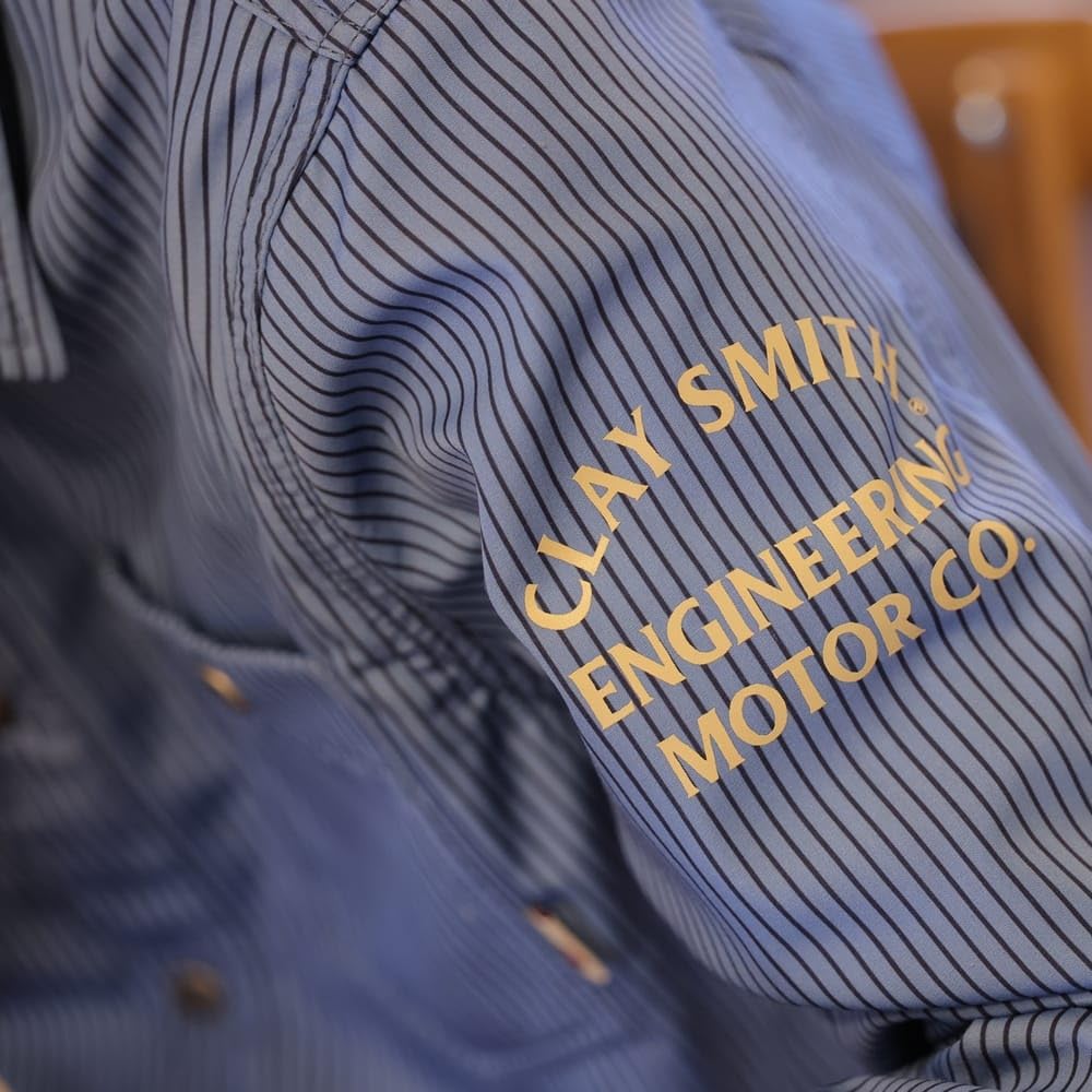 Clay Smith CHAPPY Shirt Jacket CSY-5105 (JP, Alphabet, L, Gray/Wine)