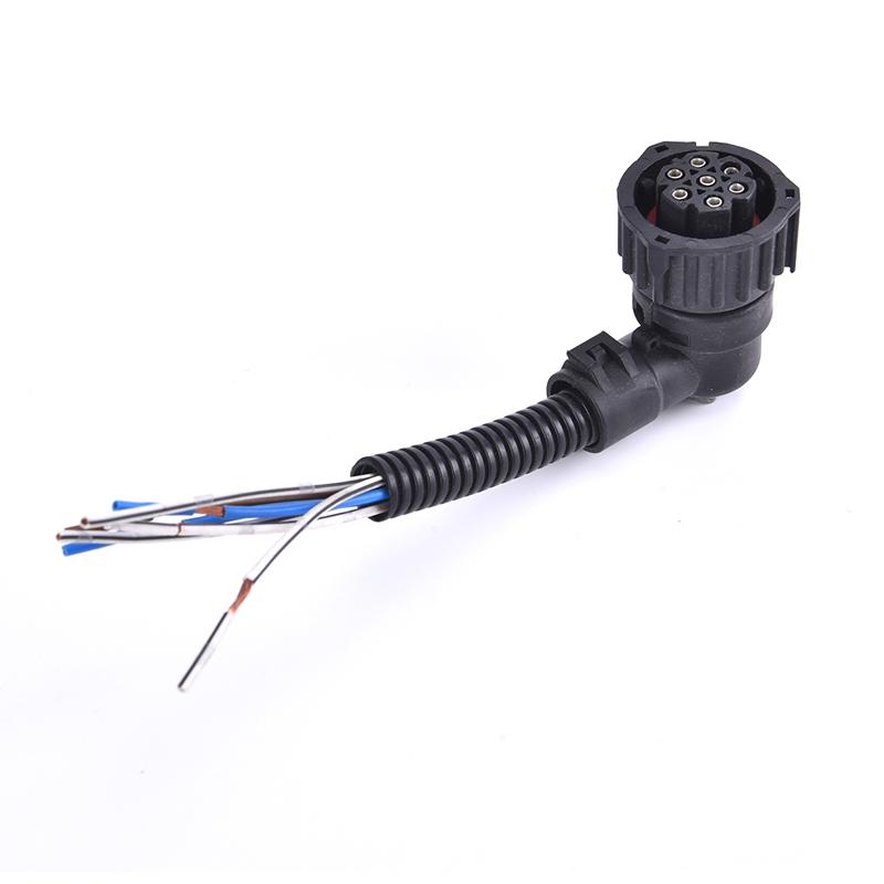 Pin Priză Auto Camion Pentru Conector Lumină Spată Sârmă Priză J6 cu 7 găuri