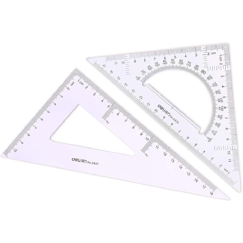 Large Triangle Ruler Square Set,Triangle Protractor,2 pieces