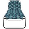 Foldable Sun Lounger Multicolor 188 x 57 x 86.5 cm Polyester
