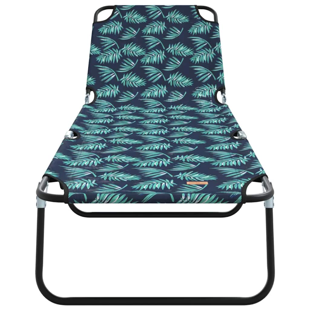 Foldable Sun Lounger Multicolor 188 x 57 x 86.5 cm Polyester