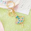 Ballerina Rhinestones Keychain Sparkling Ballet Dancer Key Ring for Women Girls Elegant Car Accessory Bag Charm Romantic Gift for Dancers Birthday