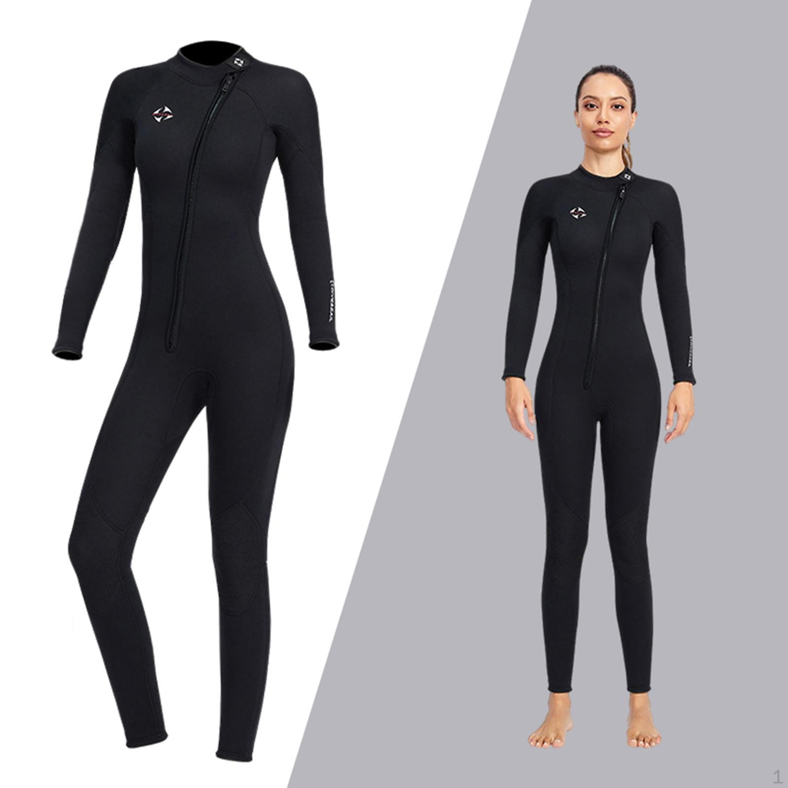 

Гидрокостюмы с длинным рукавом 3 мм, Гидрокостюм для дайвинга на все тело с передней молнией для снорклинга, серфинга Women XL