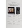 4.3 Inches Screen Wireless Smart Video Doorbell Household Night Version Two-Way Speaking Video Door Ring